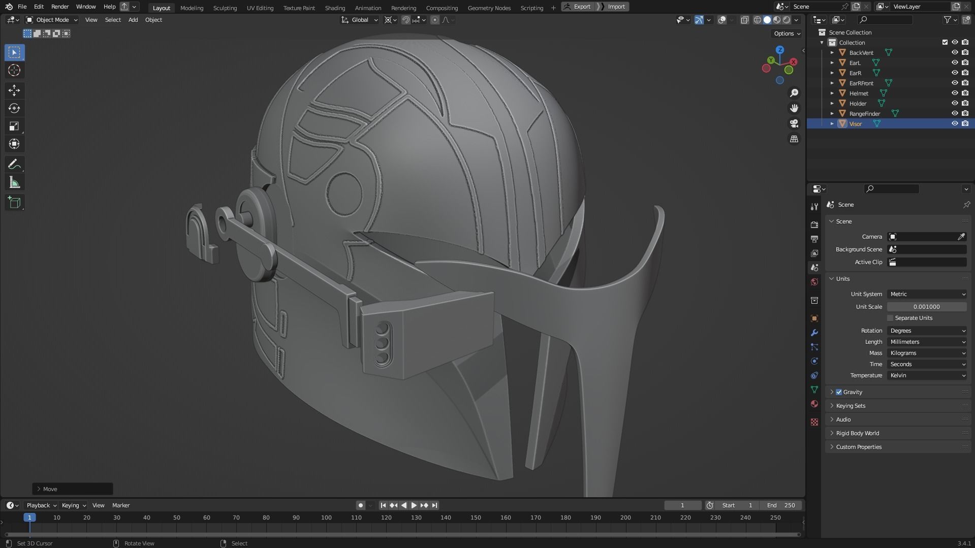 Sabine Wren Helmet for Cosplay 3D print model_12