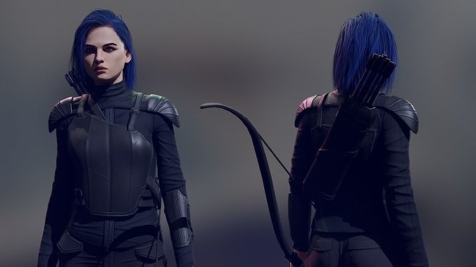 Archer Low-poly 3D model