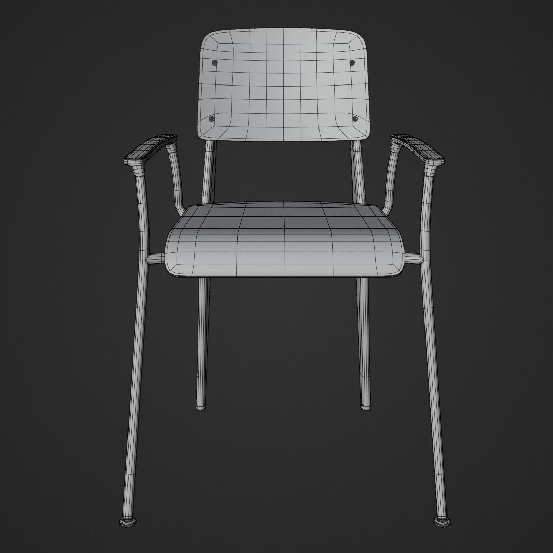 Pipe Chair 3D model_7