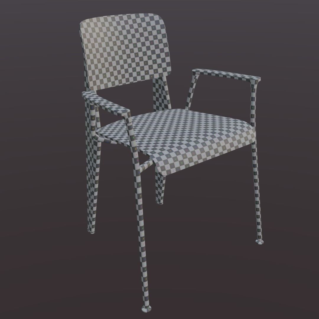 Pipe Chair 3D model_5