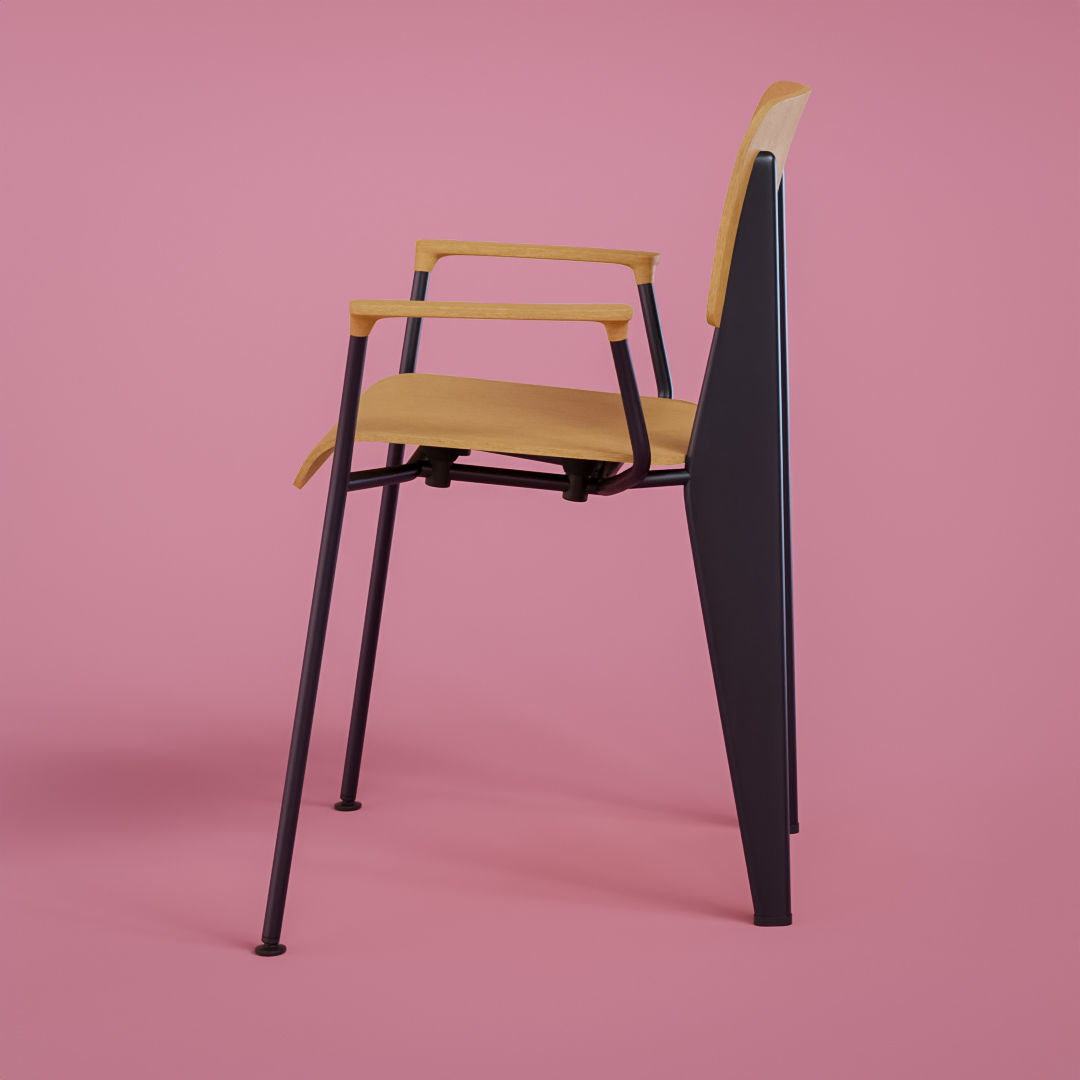 Pipe Chair 3D model_2