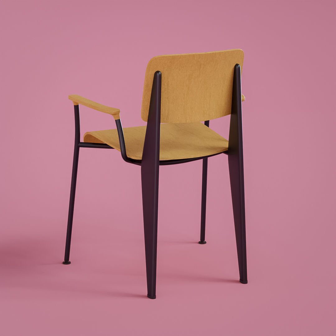 Pipe Chair 3D model_4
