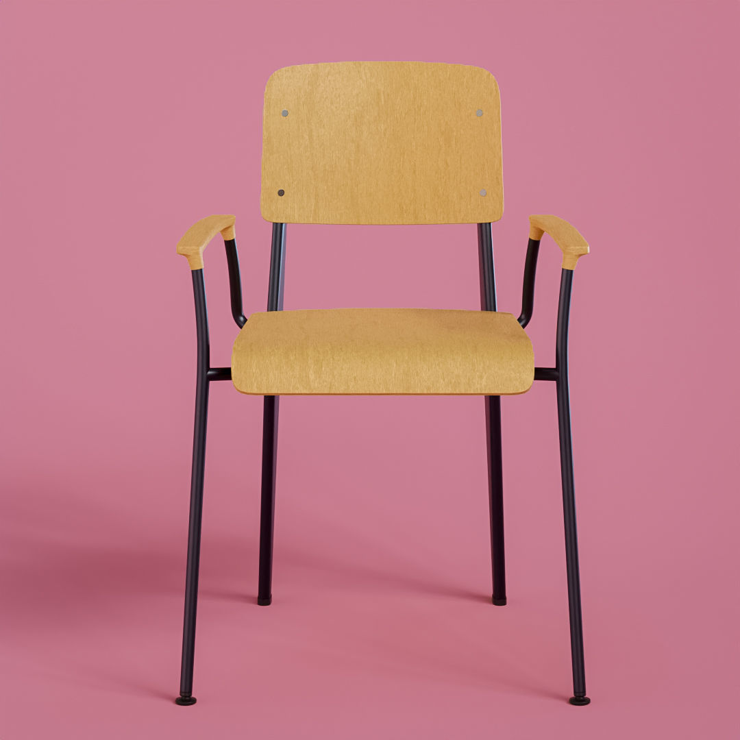 Pipe Chair 3D model_1