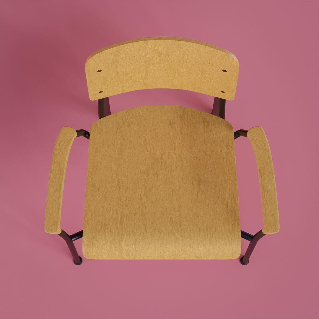 Pipe Chair 3D model_3