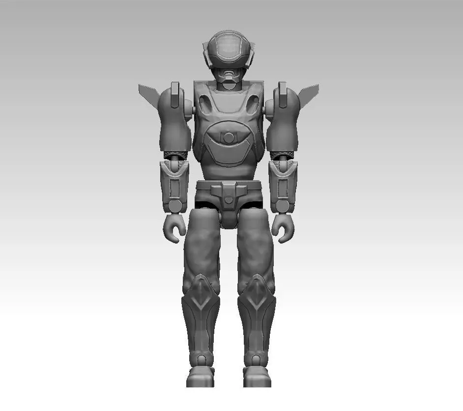 Cybercop Mercurio - ARTICULATED ACTION FIGURE 100mm 3D print model_0