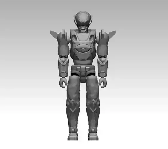 Cybercop Mercurio - ARTICULATED ACTION FIGURE 100mm 3D print model