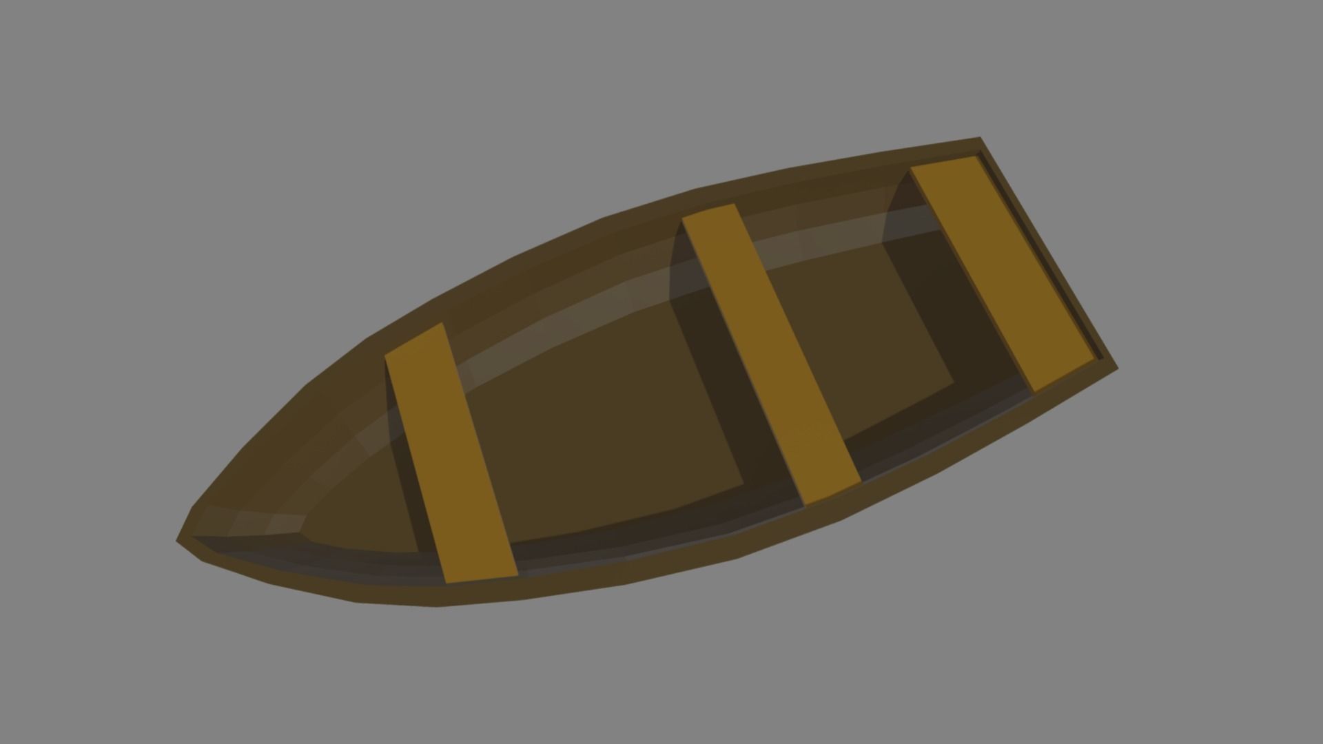 Low Poly Boat 05 Low-poly 3D model_1