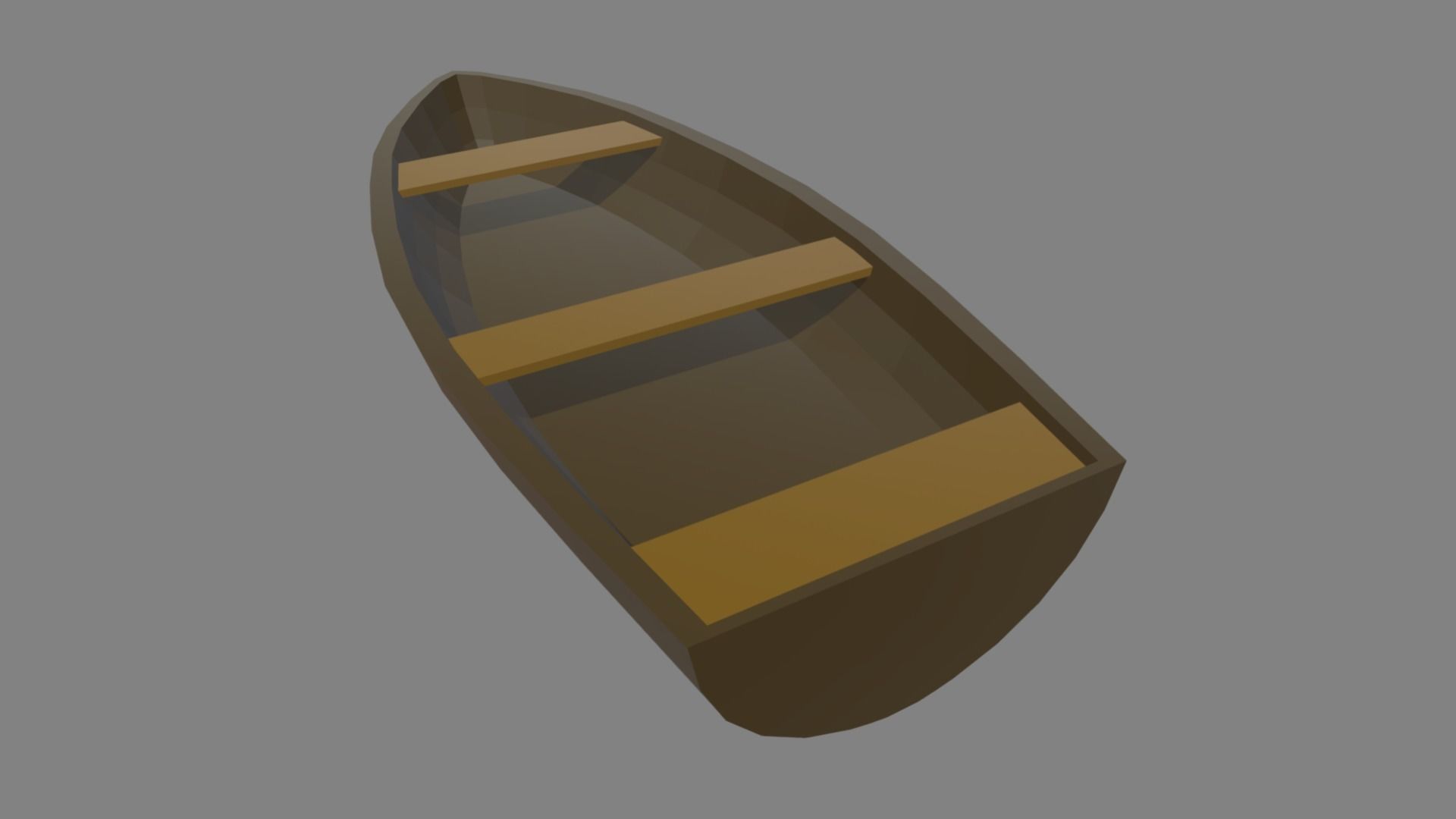 Low Poly Boat 05 Low-poly 3D model_5