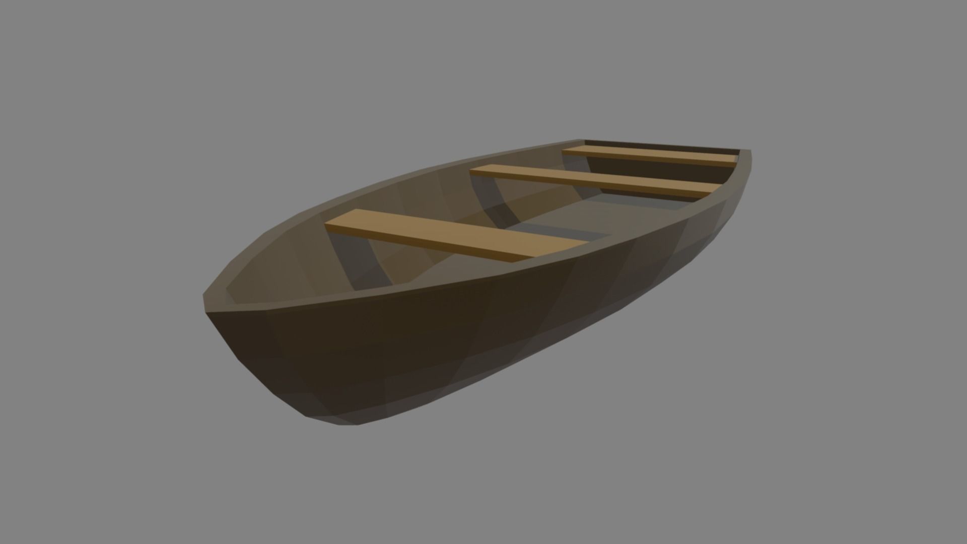 Low Poly Boat 05 Low-poly 3D model_3
