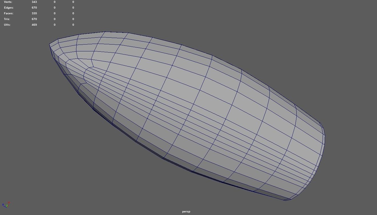 Low Poly Boat 05 Low-poly 3D model_10