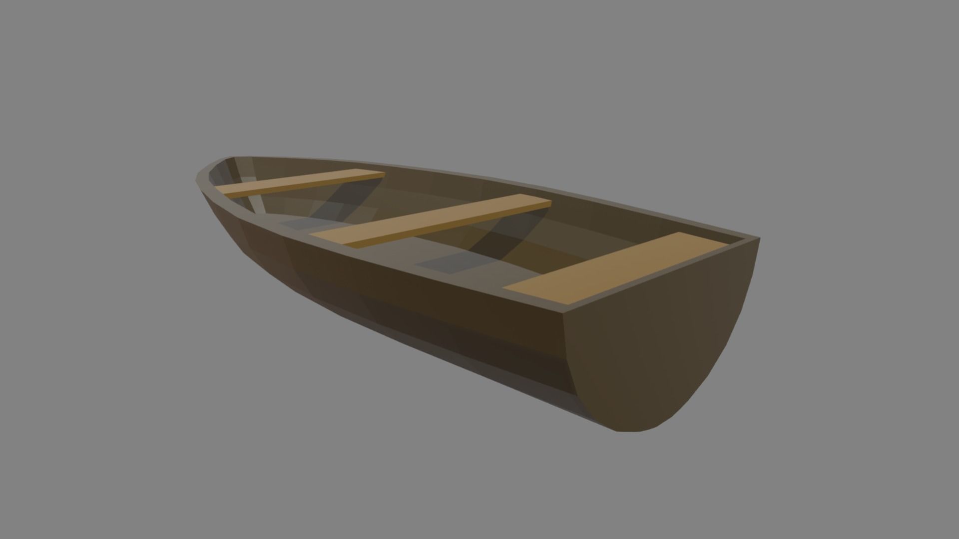Low Poly Boat 05 Low-poly 3D model_4