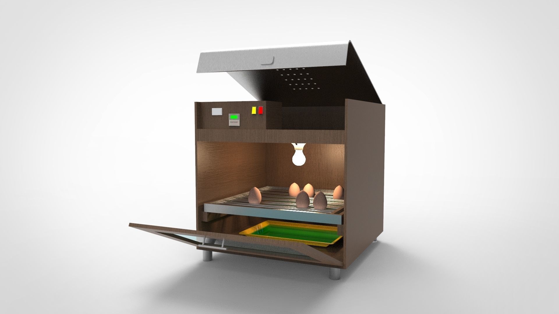egg incubator  3D model_2
