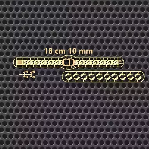 10 MM 18 CM  CUBAN LINK CHAIN FOR BRACELET OR NECKLACE