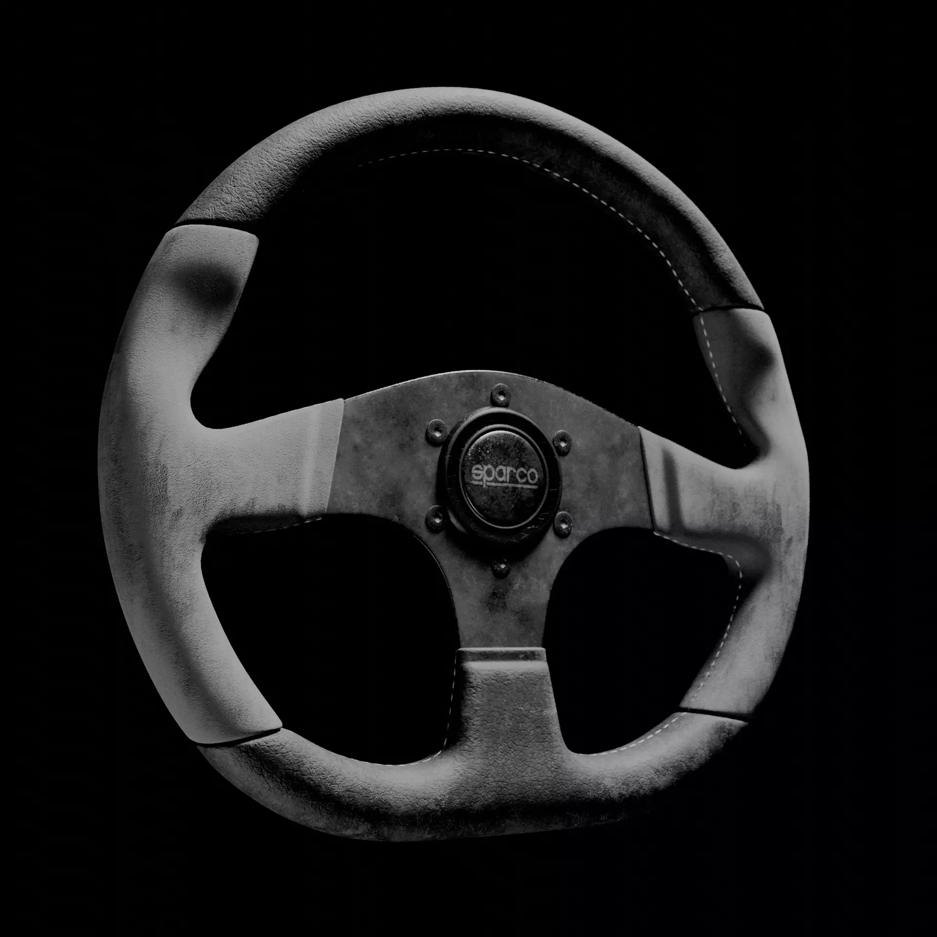 Sparco Racing Steering Wheel 3D model
