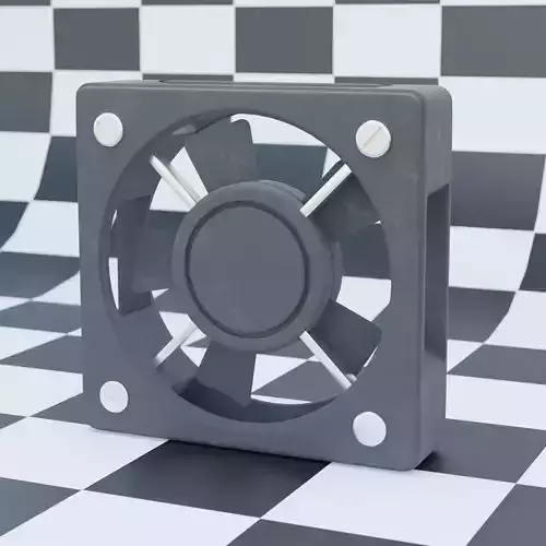 PC fan 3D Modell 3D model