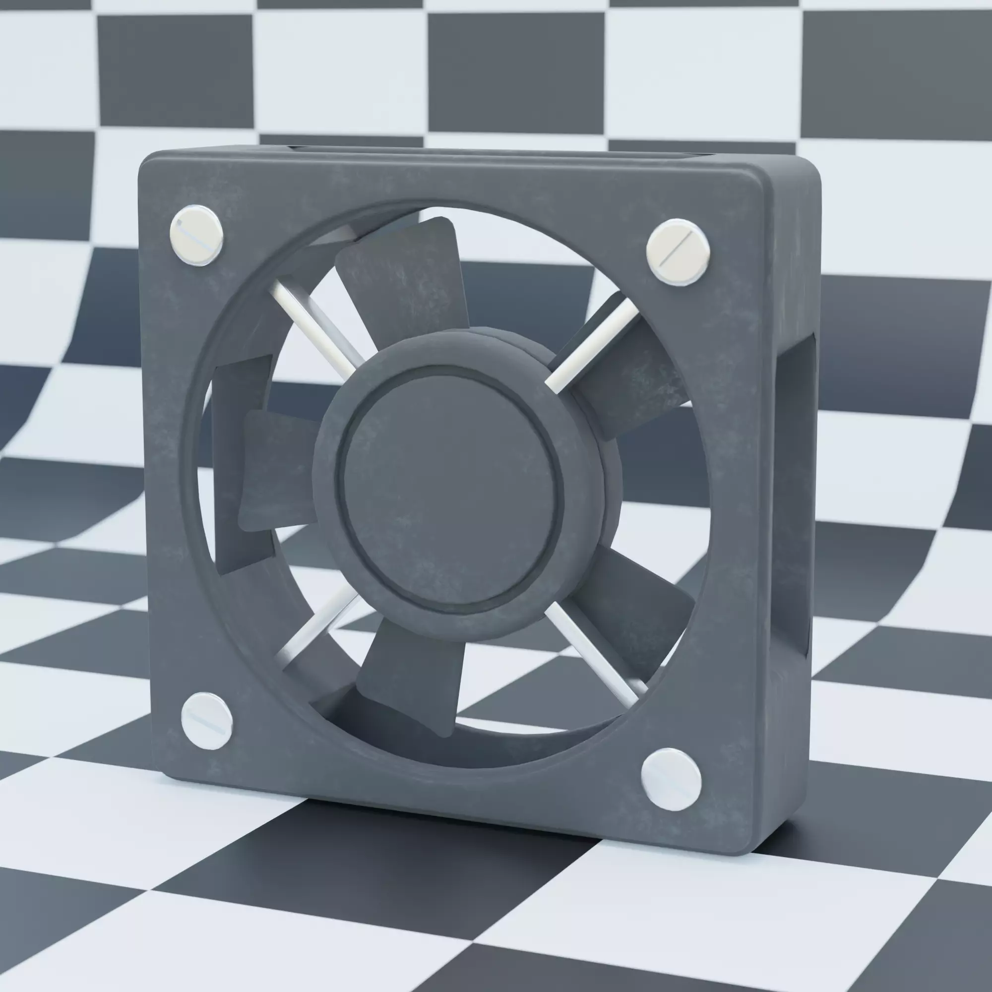 PC fan 3D Modell 3D model_0