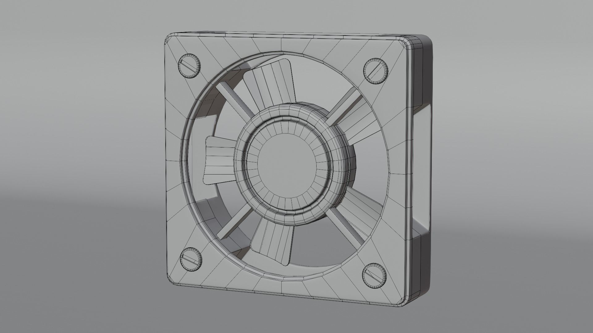 PC fan 3D Modell 3D model_4