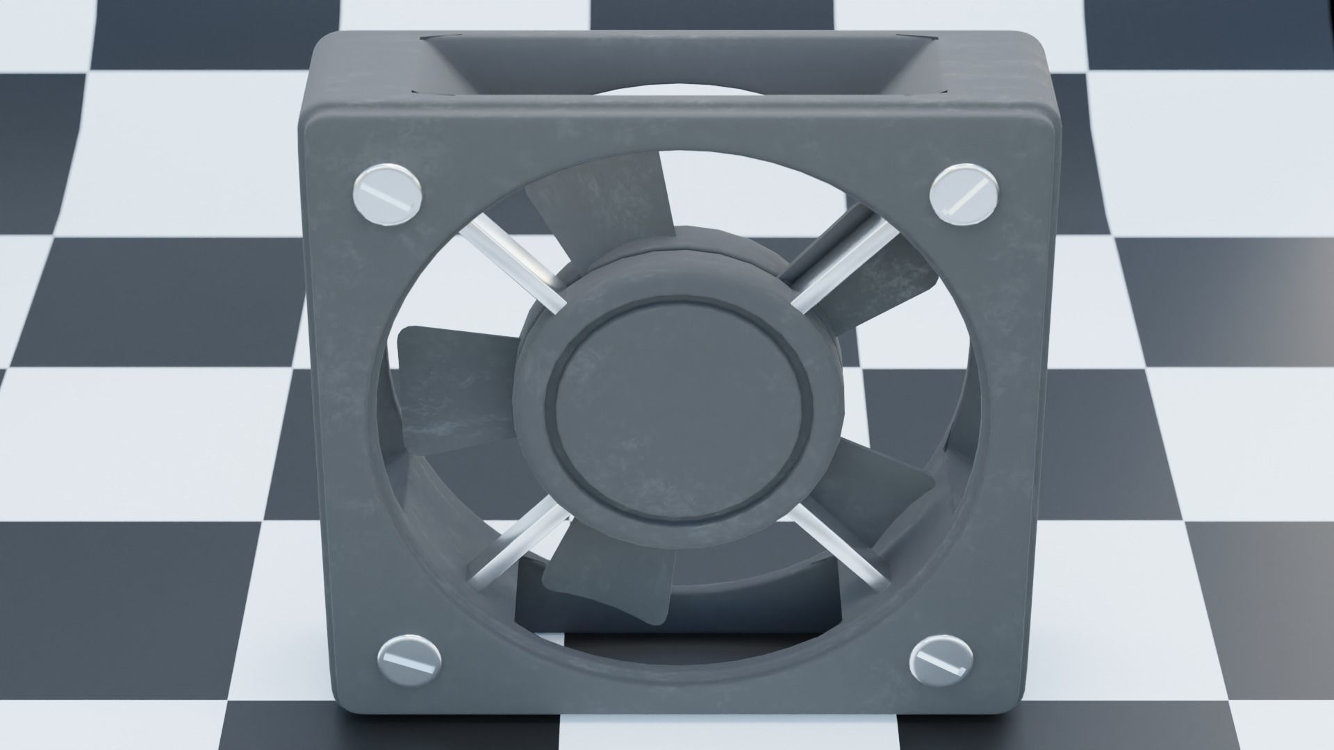 PC fan 3D Modell 3D model_5