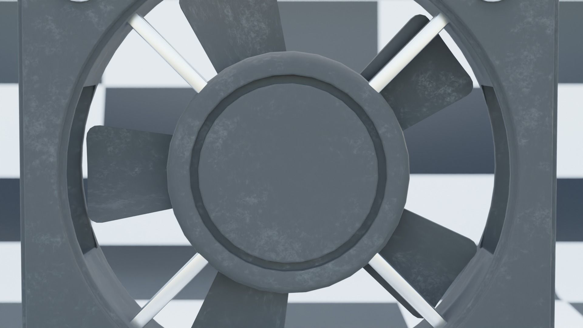 PC fan 3D Modell 3D model_2