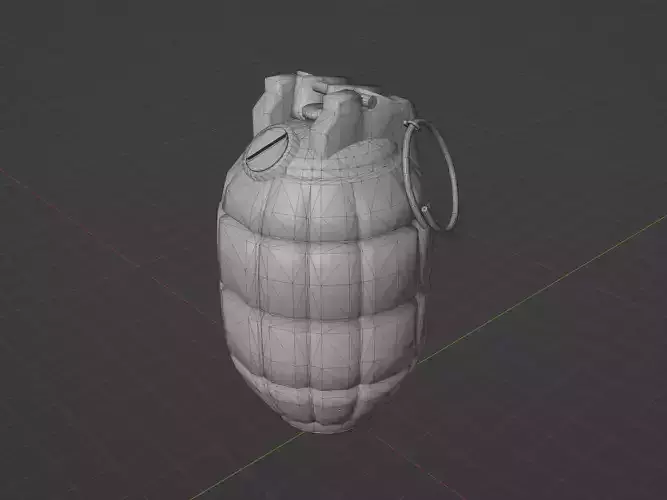 Mills Bomb Low-poly 3D model