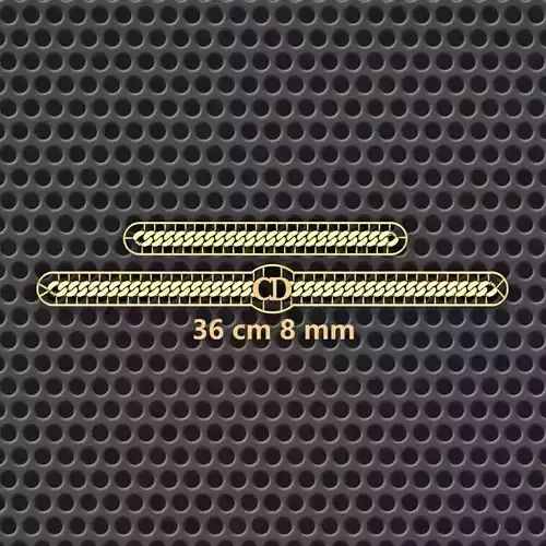 8 MM 36 CM  CUBAN LINK CHAIN FOR BRACELET OR NECKLACE