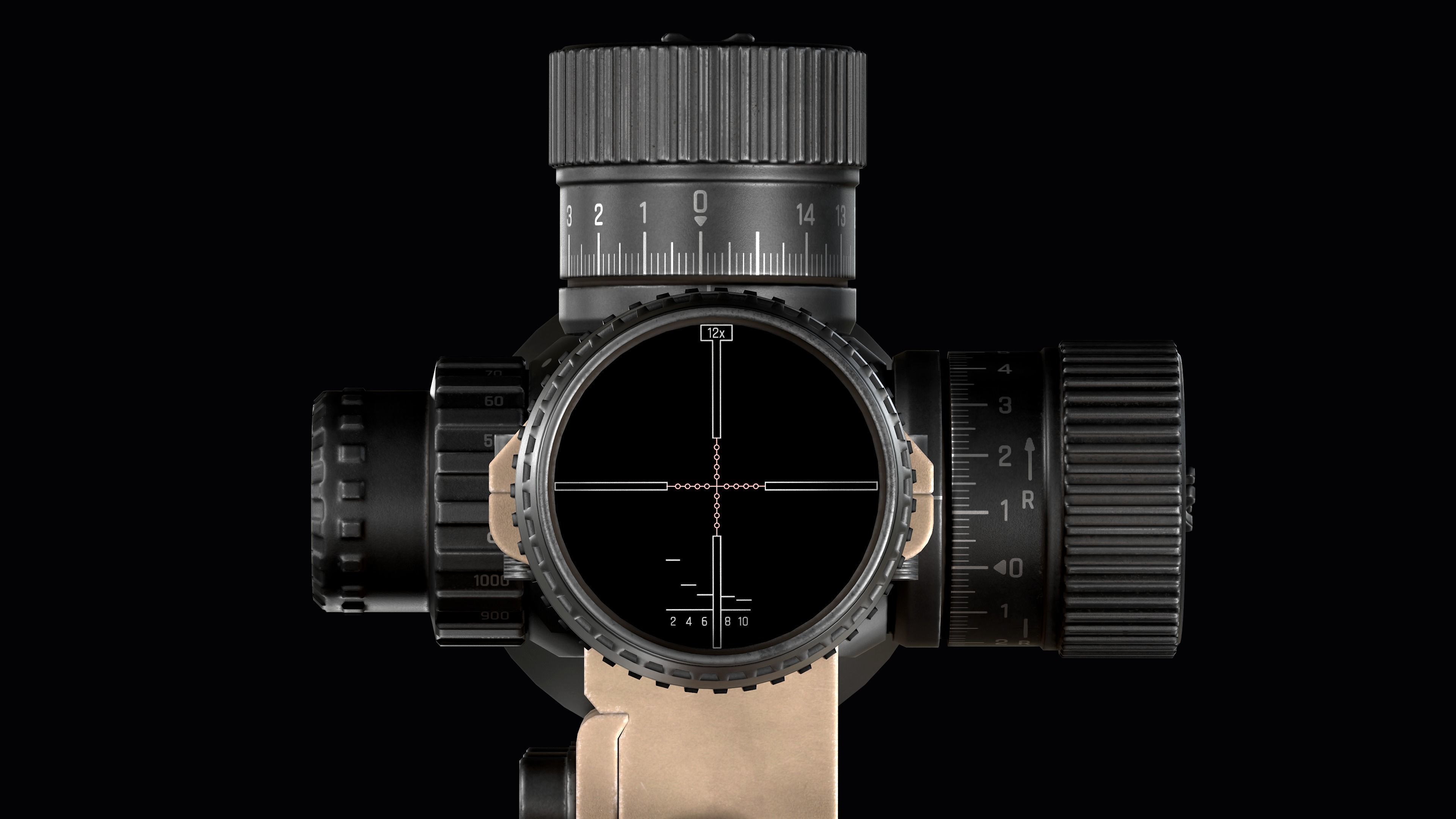 Tactical Modular Sniper Rifle MK 18 Mjolnir Low-poly 3D model_34