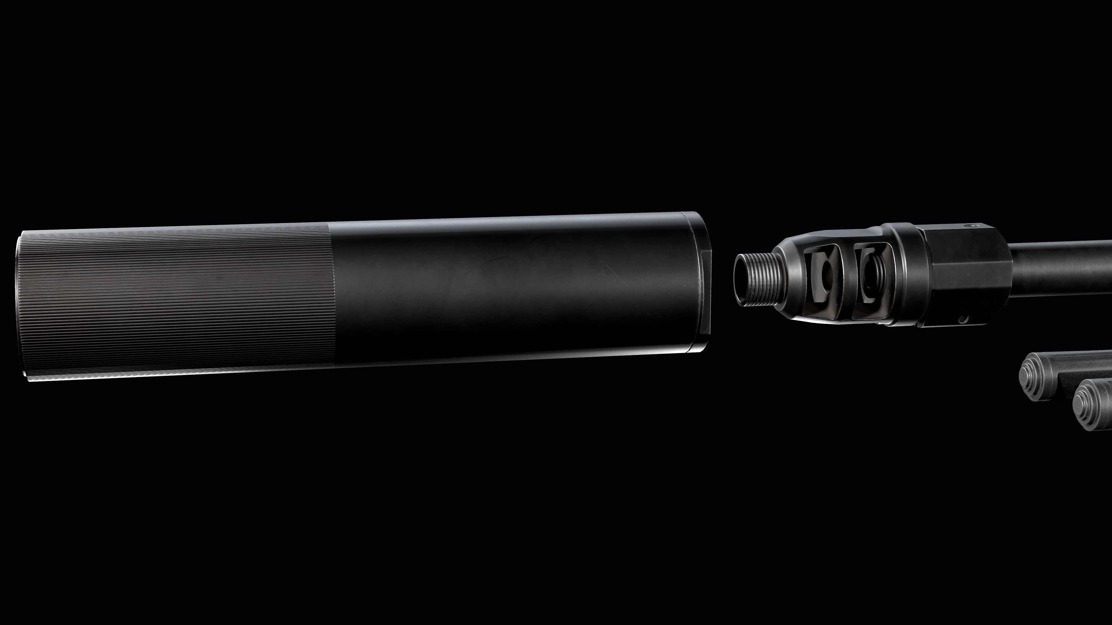 Tactical Modular Sniper Rifle MK 18 Mjolnir Low-poly 3D model_19