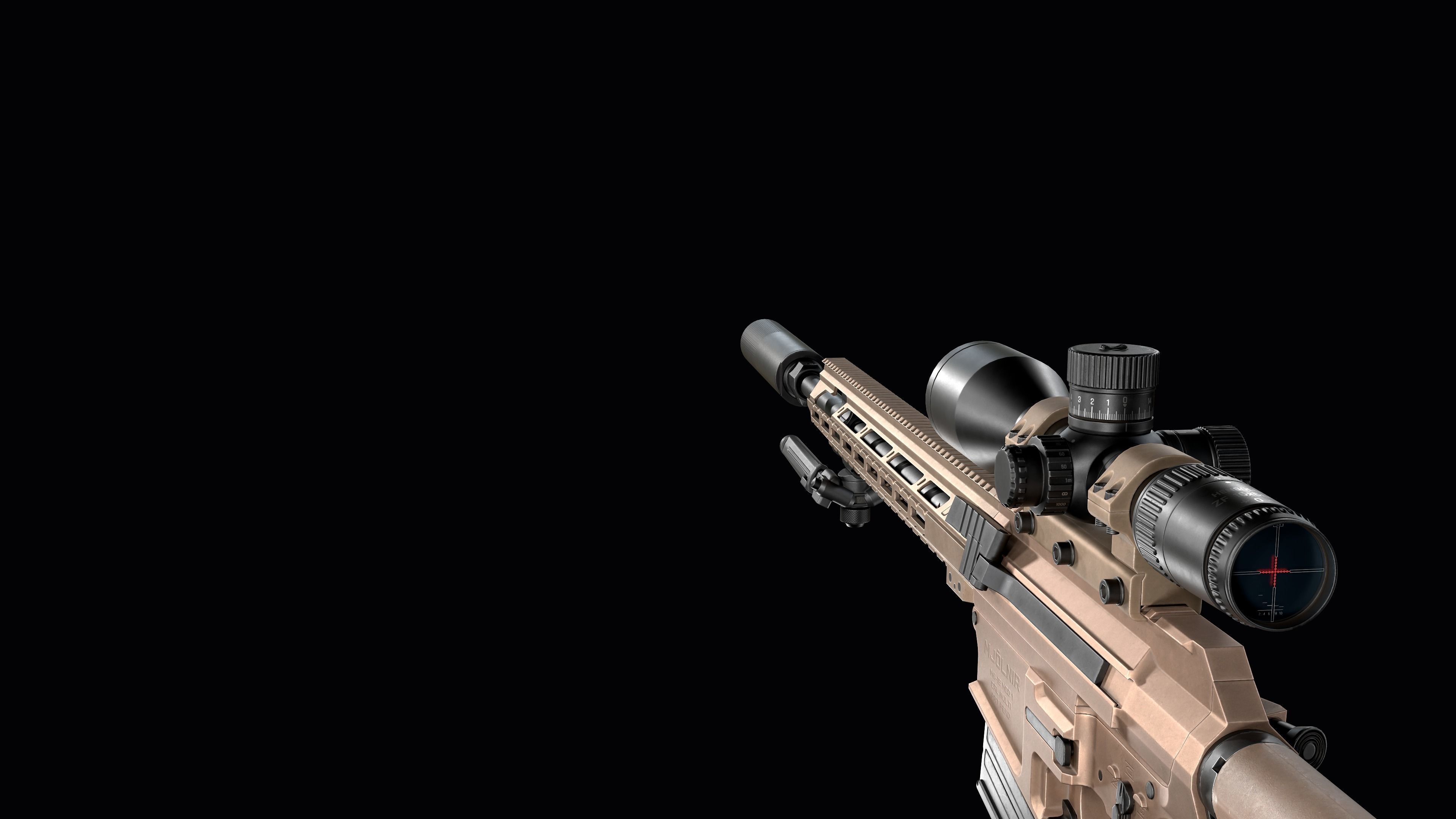 Tactical Modular Sniper Rifle MK 18 Mjolnir Low-poly 3D model_31