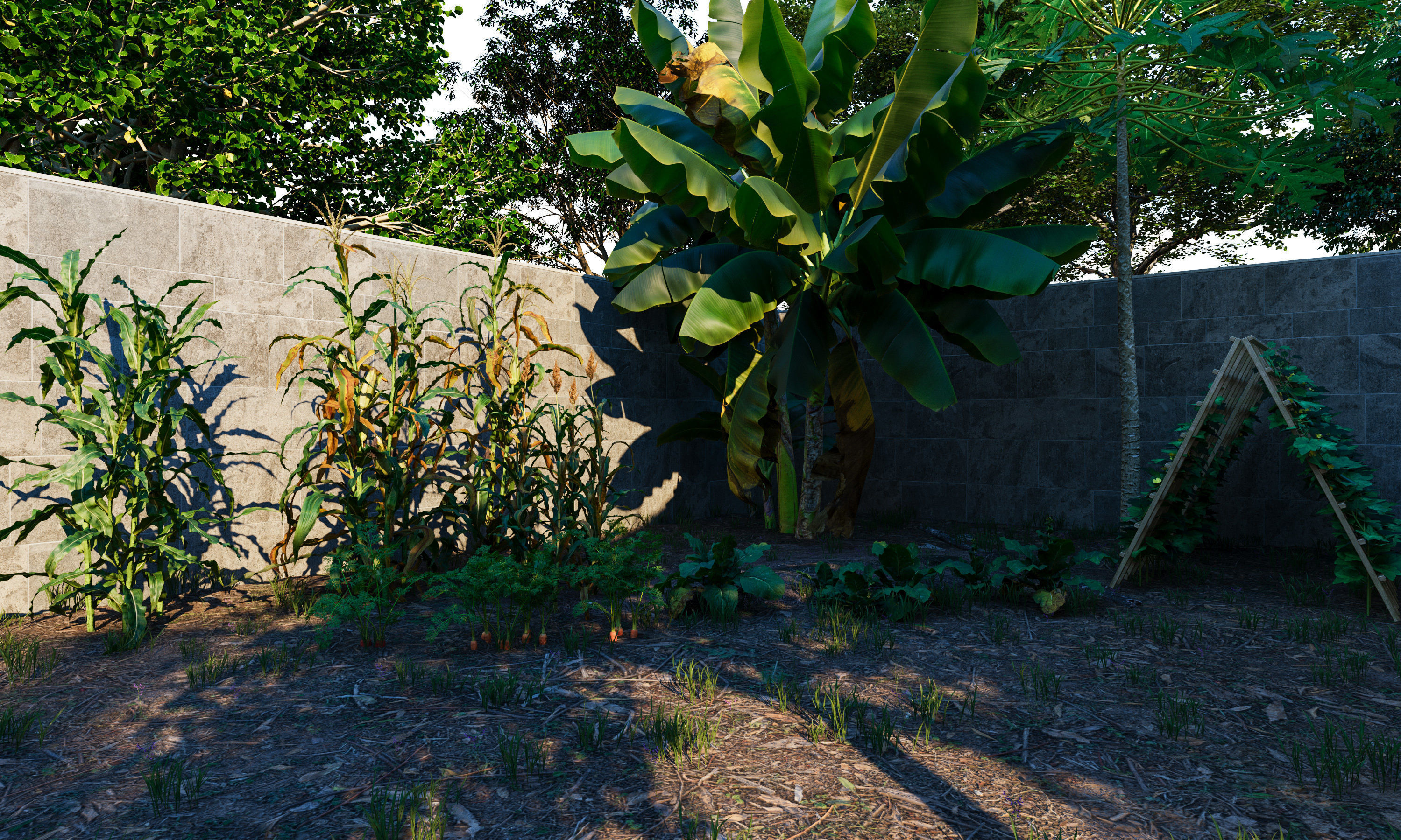 House in the countryside 3D model_4