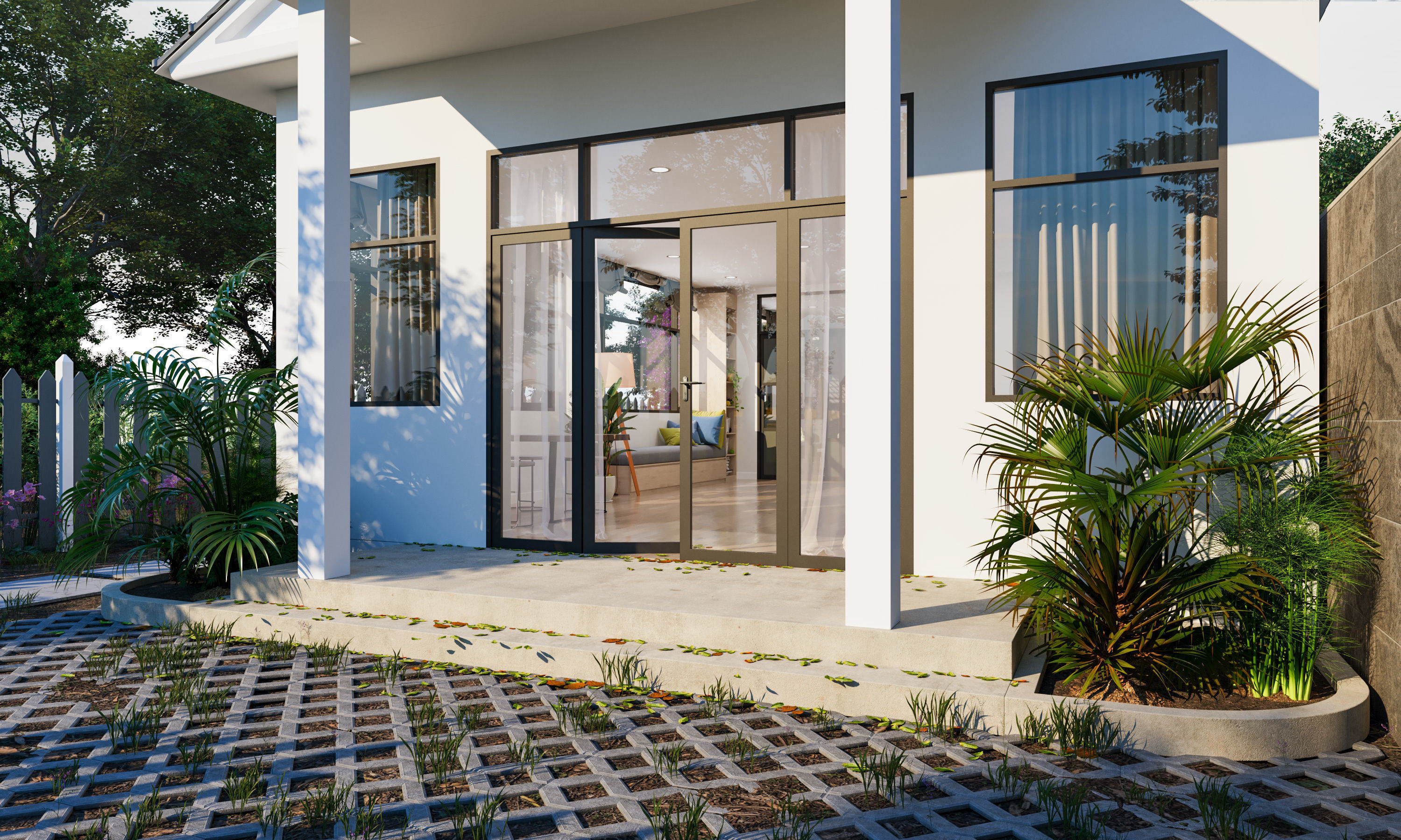 House in the countryside 3D model_2