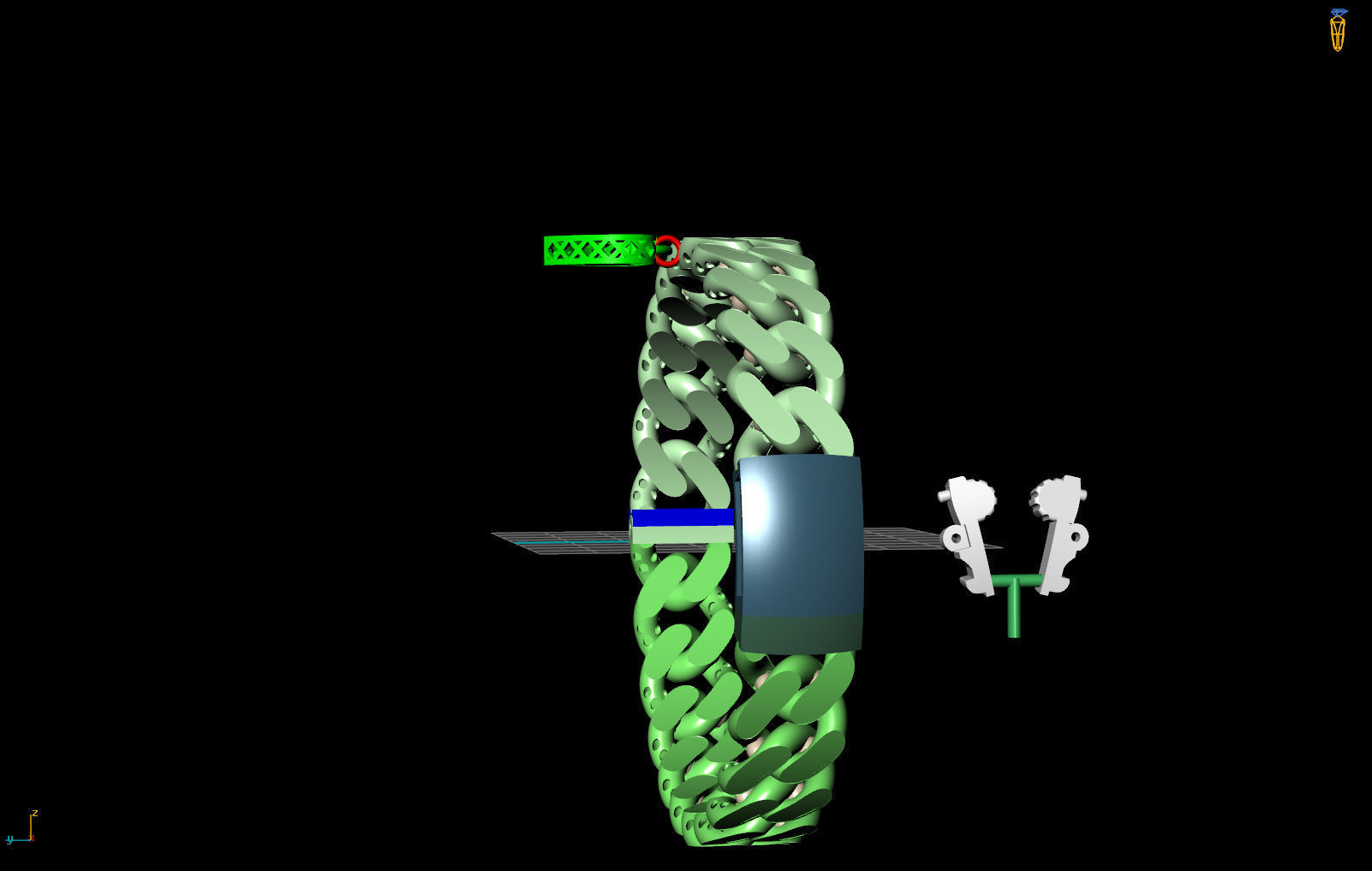 10 MM CUBAN LINK CHAIN FOR BRACELET 3D print model_13