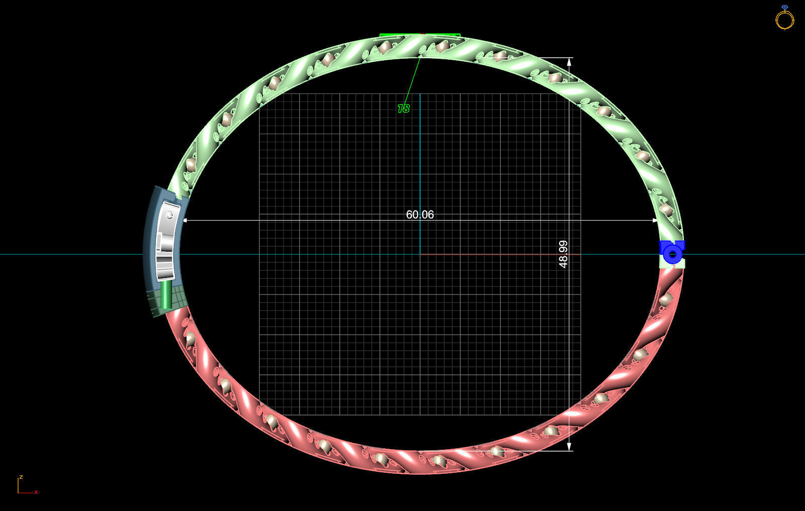 10 MM CUBAN LINK CHAIN FOR BRACELET 3D print model_4