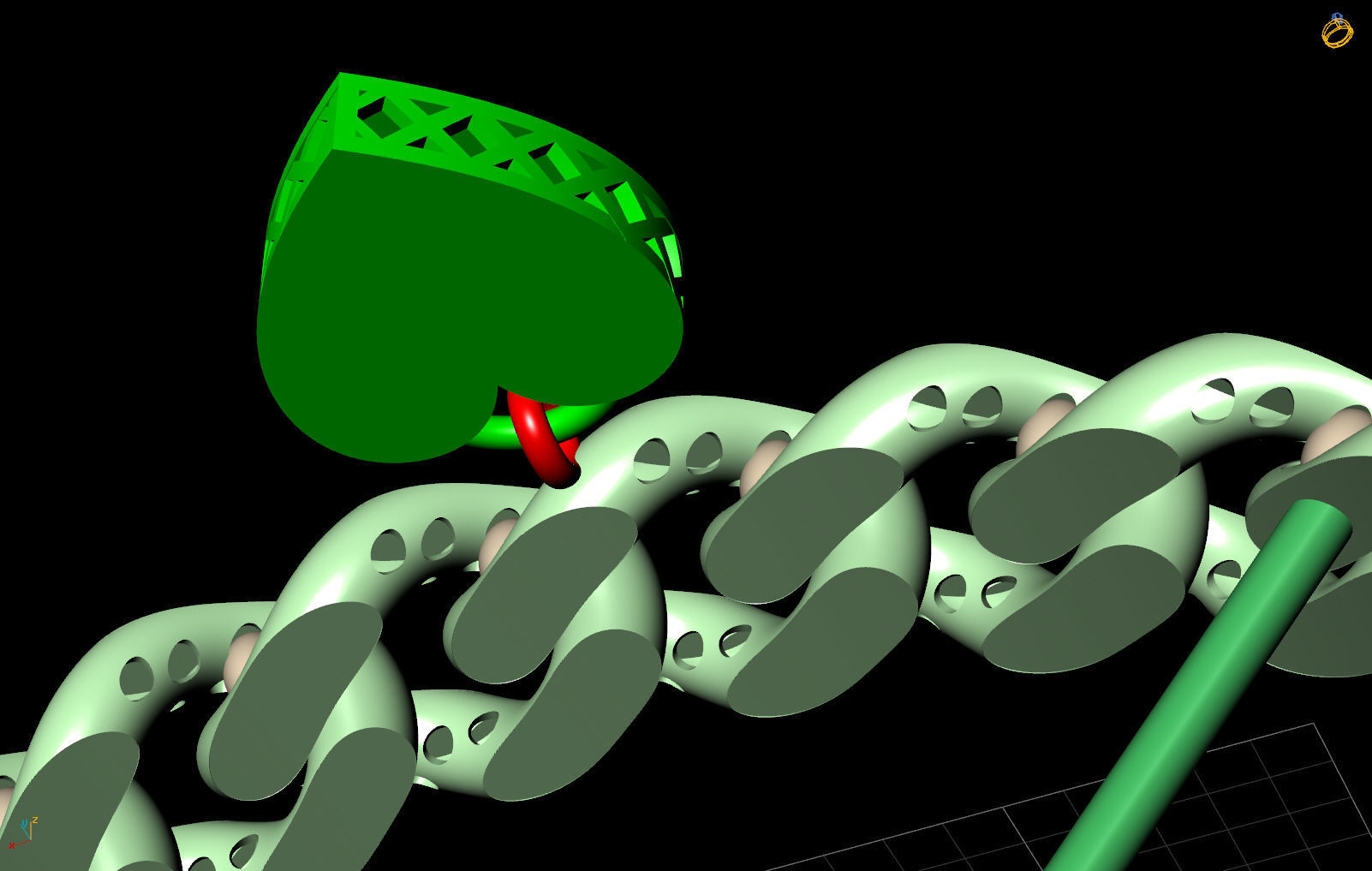 10 MM CUBAN LINK CHAIN FOR BRACELET 3D print model_8