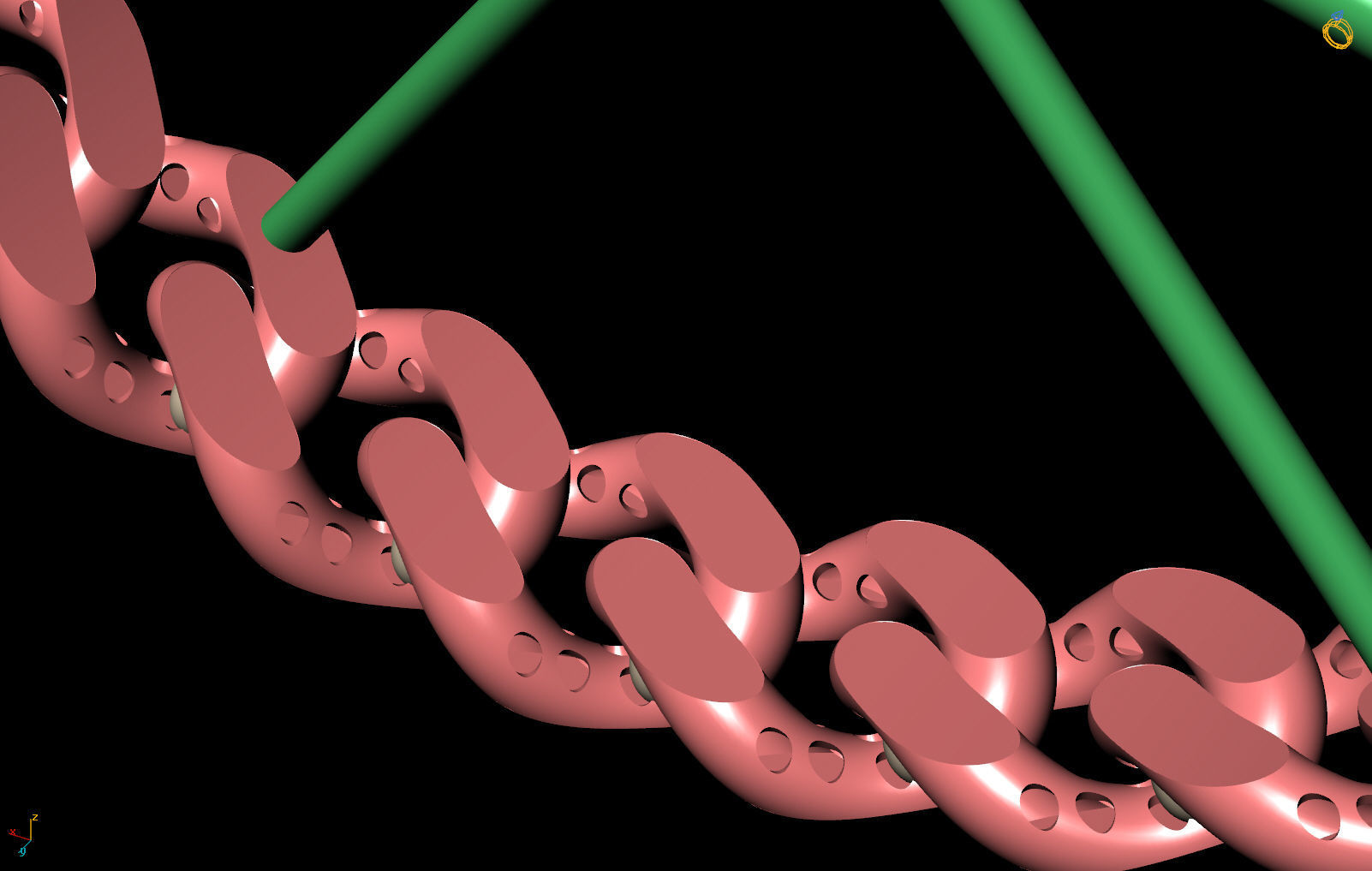 10 MM CUBAN LINK CHAIN FOR BRACELET 3D print model_10