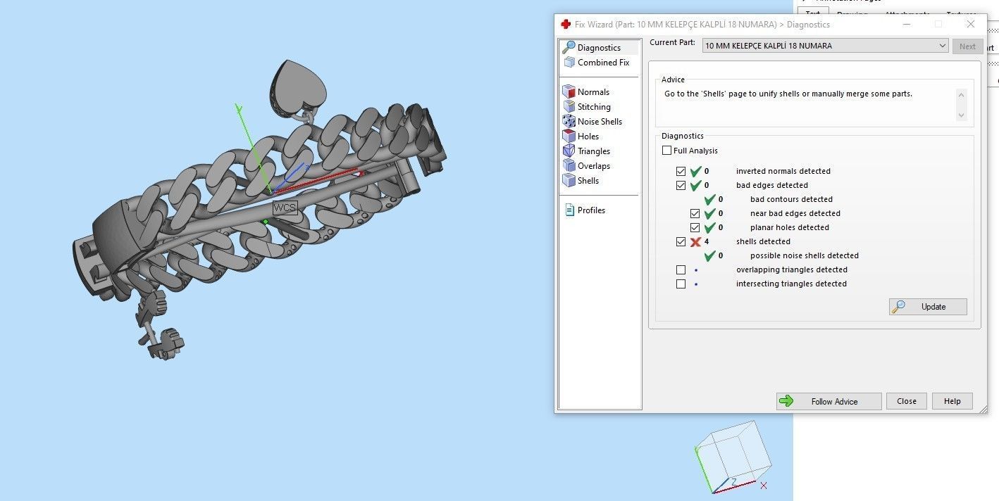 10 MM CUBAN LINK CHAIN FOR BRACELET 3D print model_2