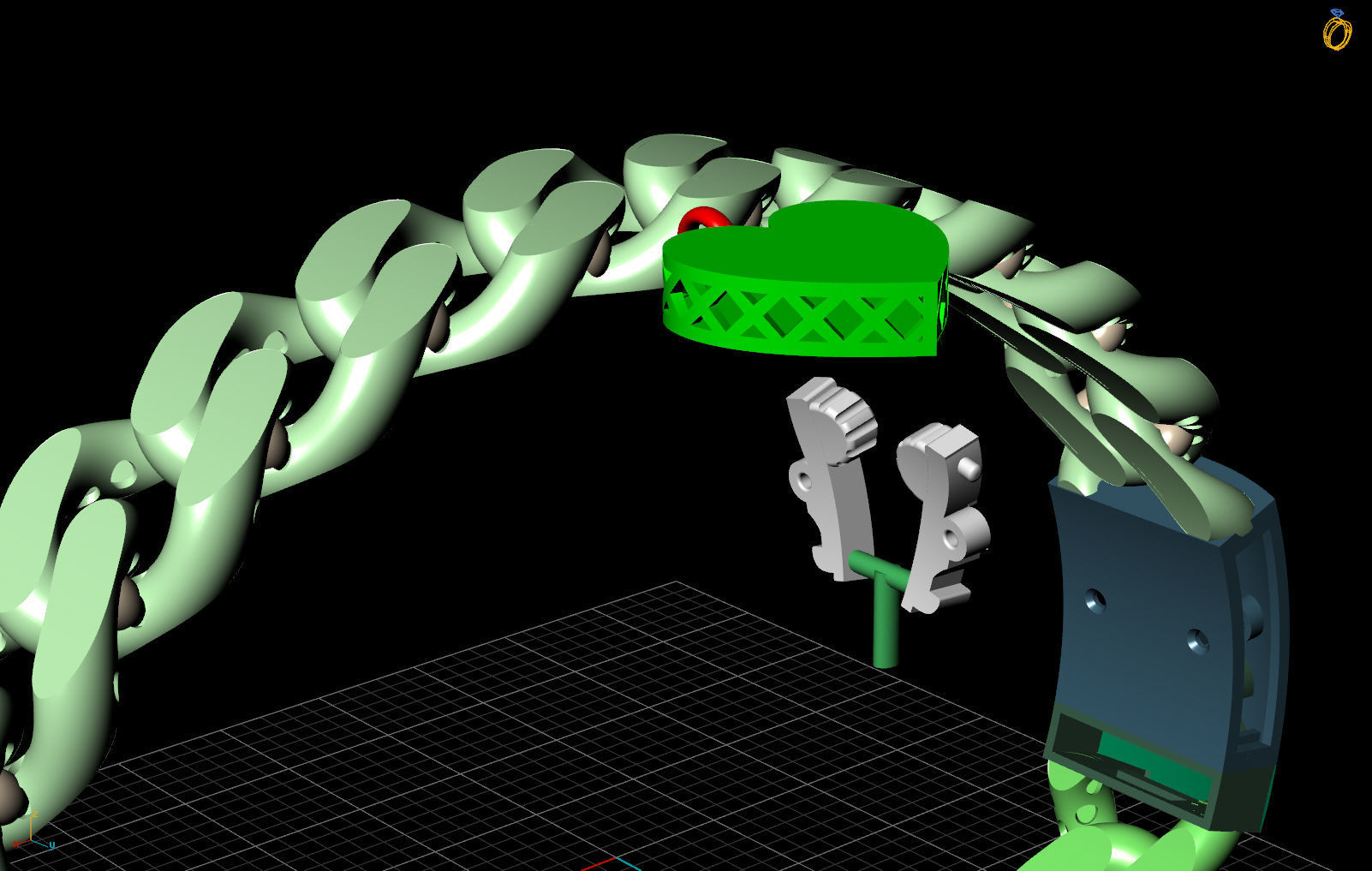 10 MM CUBAN LINK CHAIN FOR BRACELET 3D print model_11