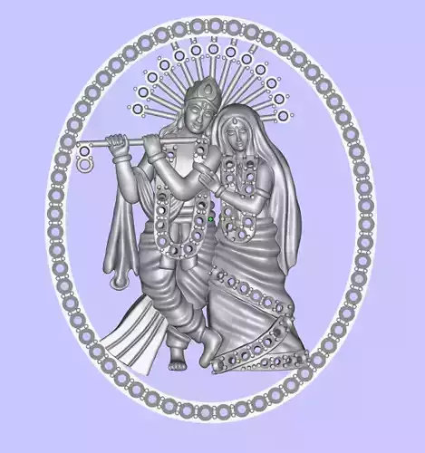 RADHA KRISHNA PENDANT