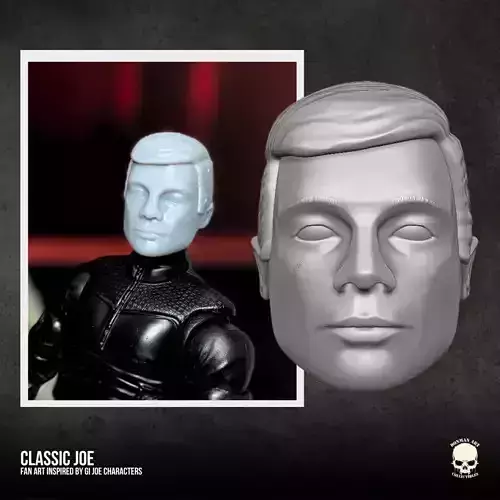 Classic Joe Head 3D printable File For Action Figures