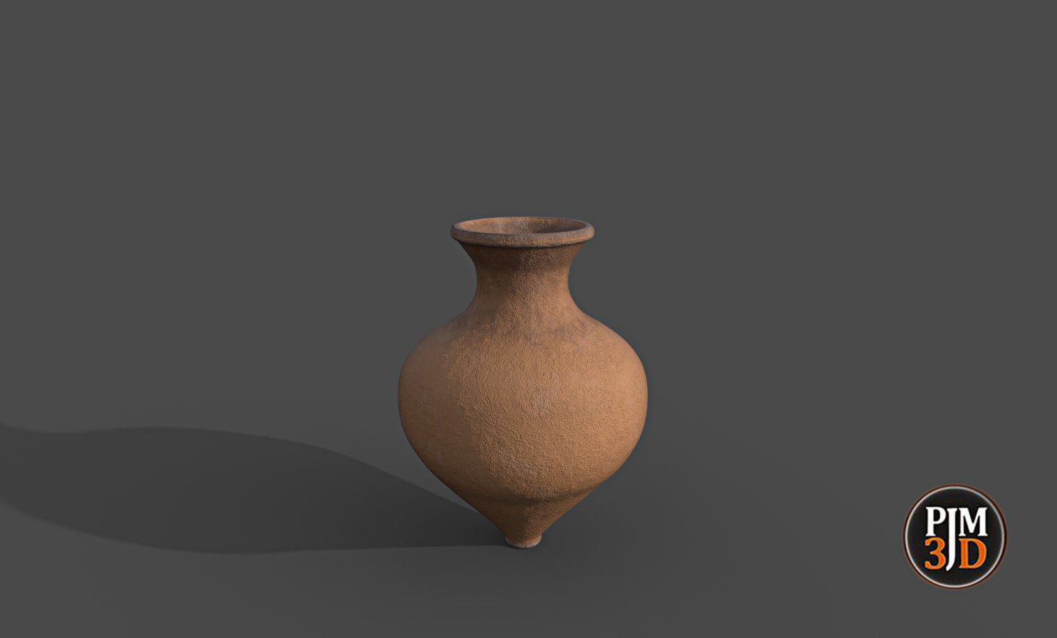 Earthenware Vase-Version 3 Low-poly 3D model_9