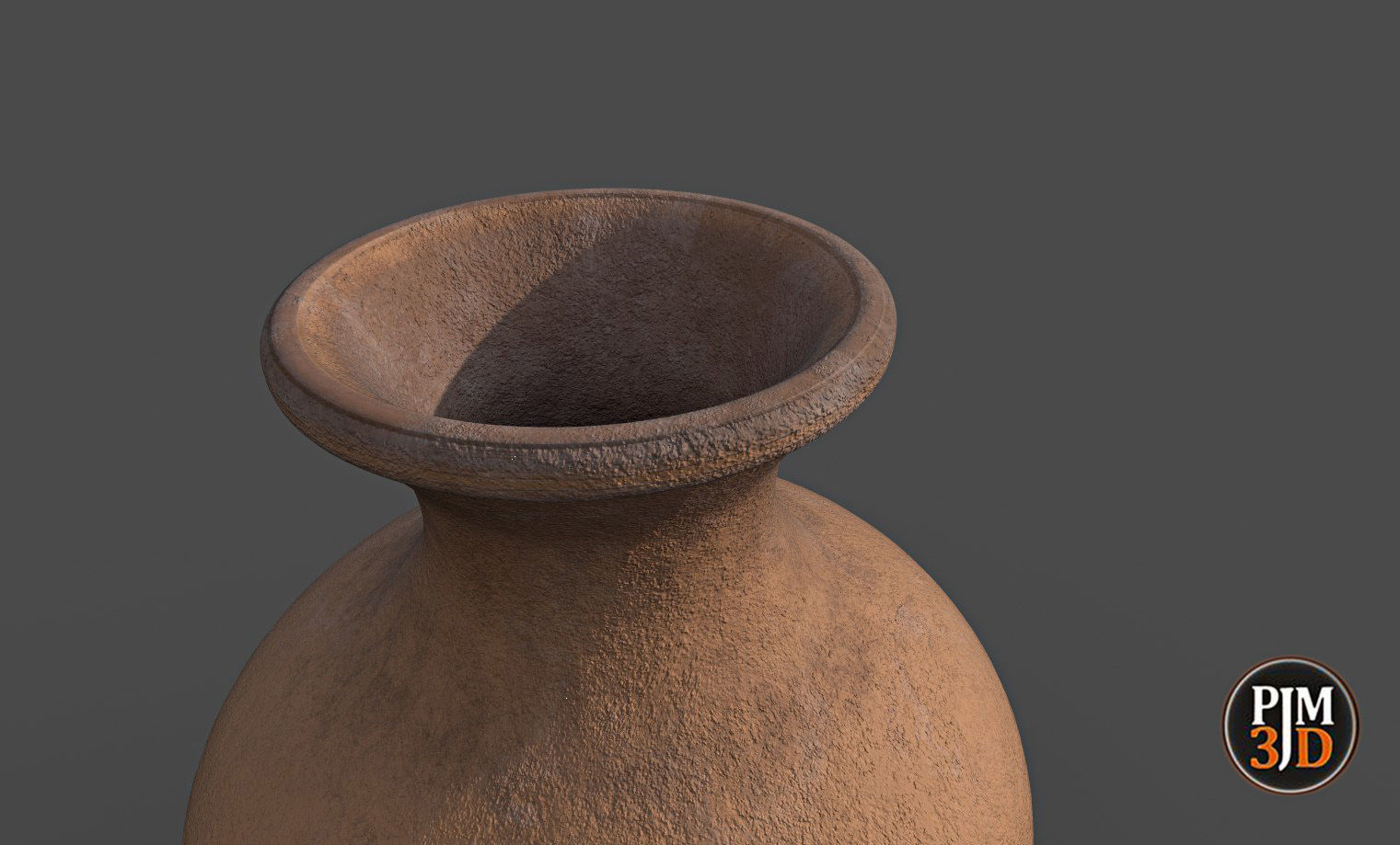 Earthenware Vase-Version 3 Low-poly 3D model_6