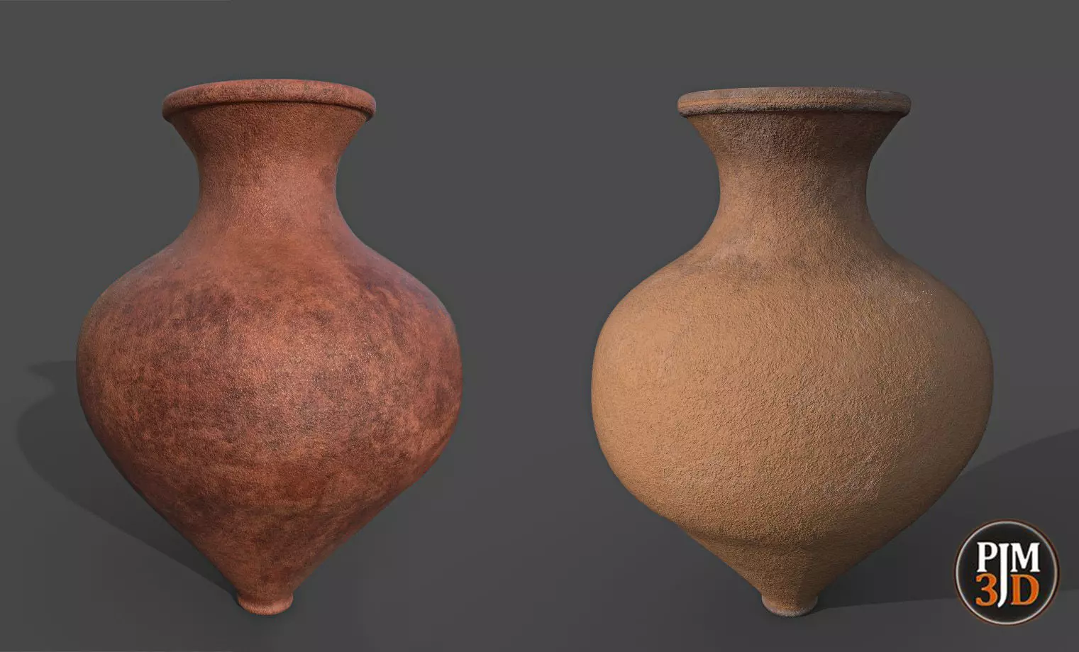Earthenware Vase-Version 3 Low-poly 3D model_0