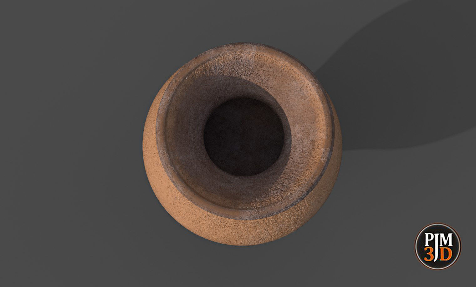 Earthenware Vase-Version 3 Low-poly 3D model_7