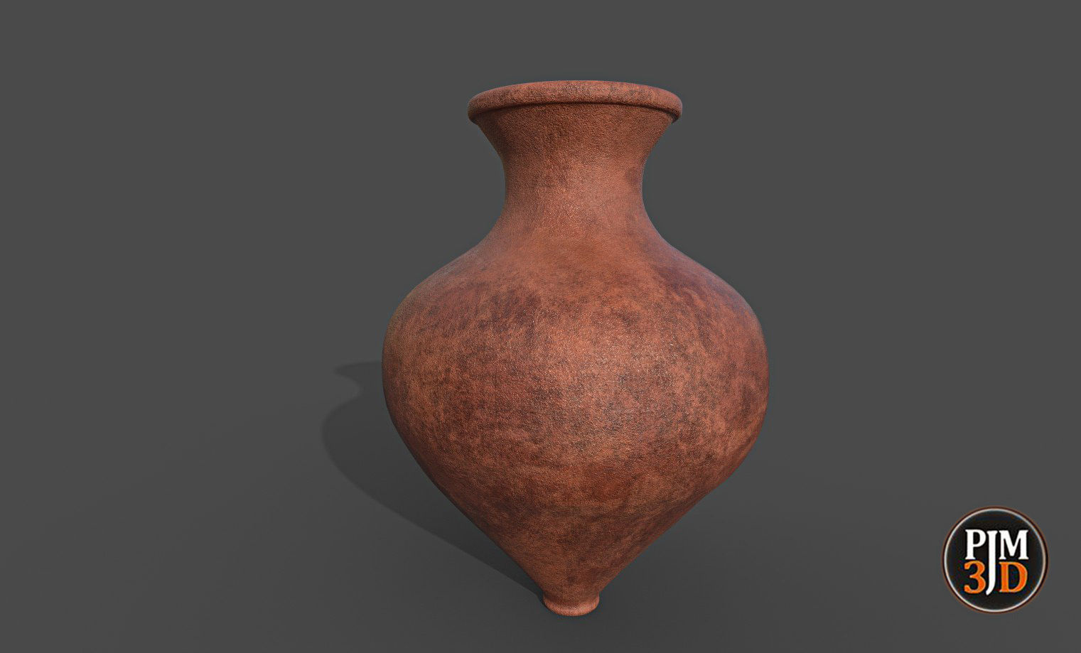 Earthenware Vase-Version 3 Low-poly 3D model_5