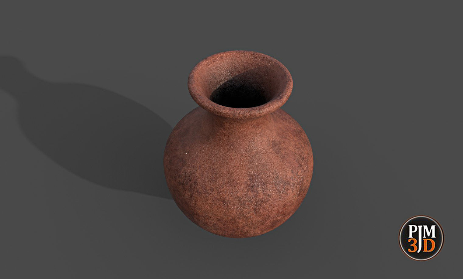 Earthenware Vase-Version 3 Low-poly 3D model_3