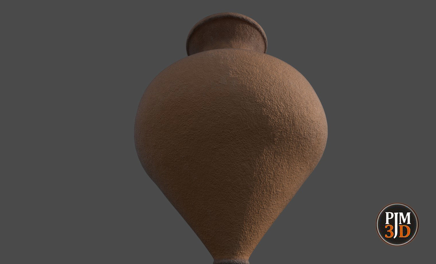 Earthenware Vase-Version 3 Low-poly 3D model_4