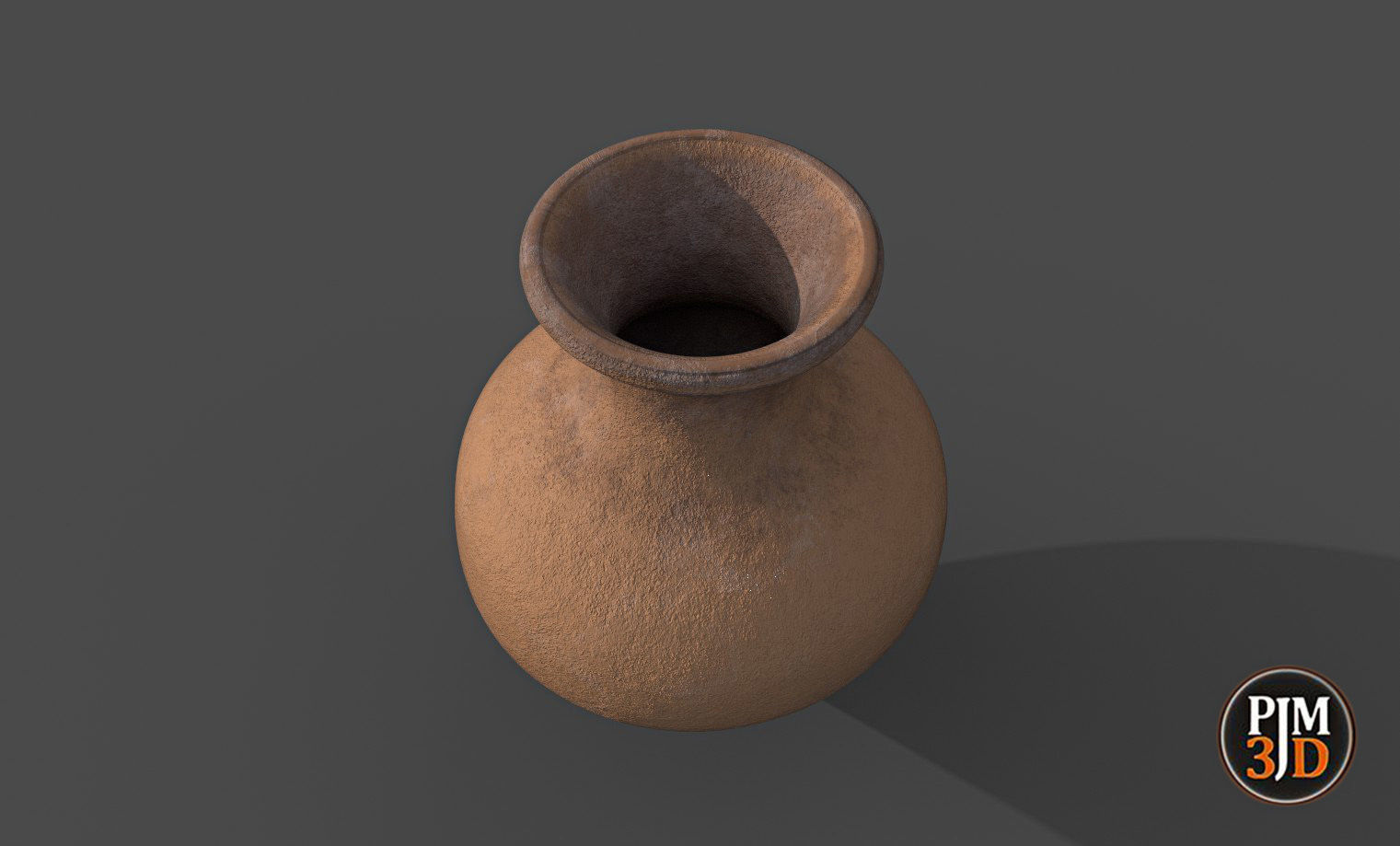 Earthenware Vase-Version 3 Low-poly 3D model_2