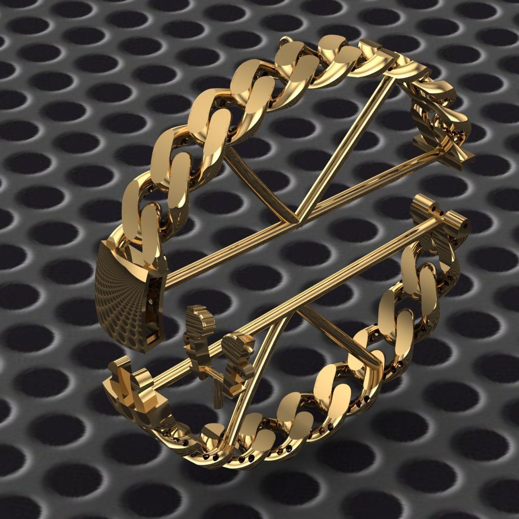 10 MM CUBAN LINK CHAIN FOR BRACELET 3D print model_2