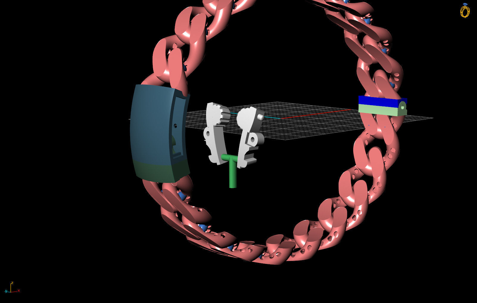 10 MM CUBAN LINK CHAIN FOR BRACELET 3D print model_6