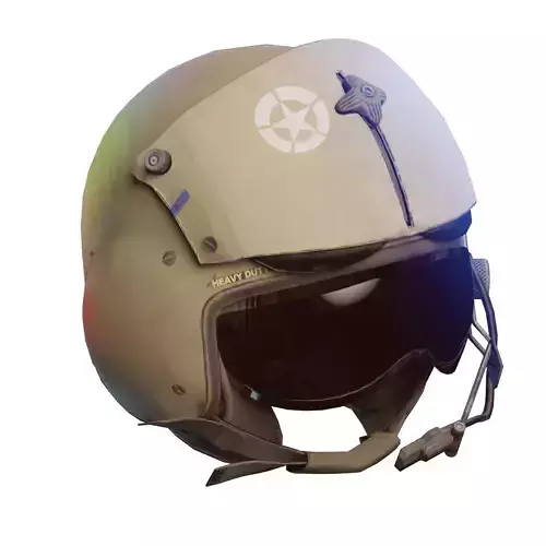 Military helmet with goggles 