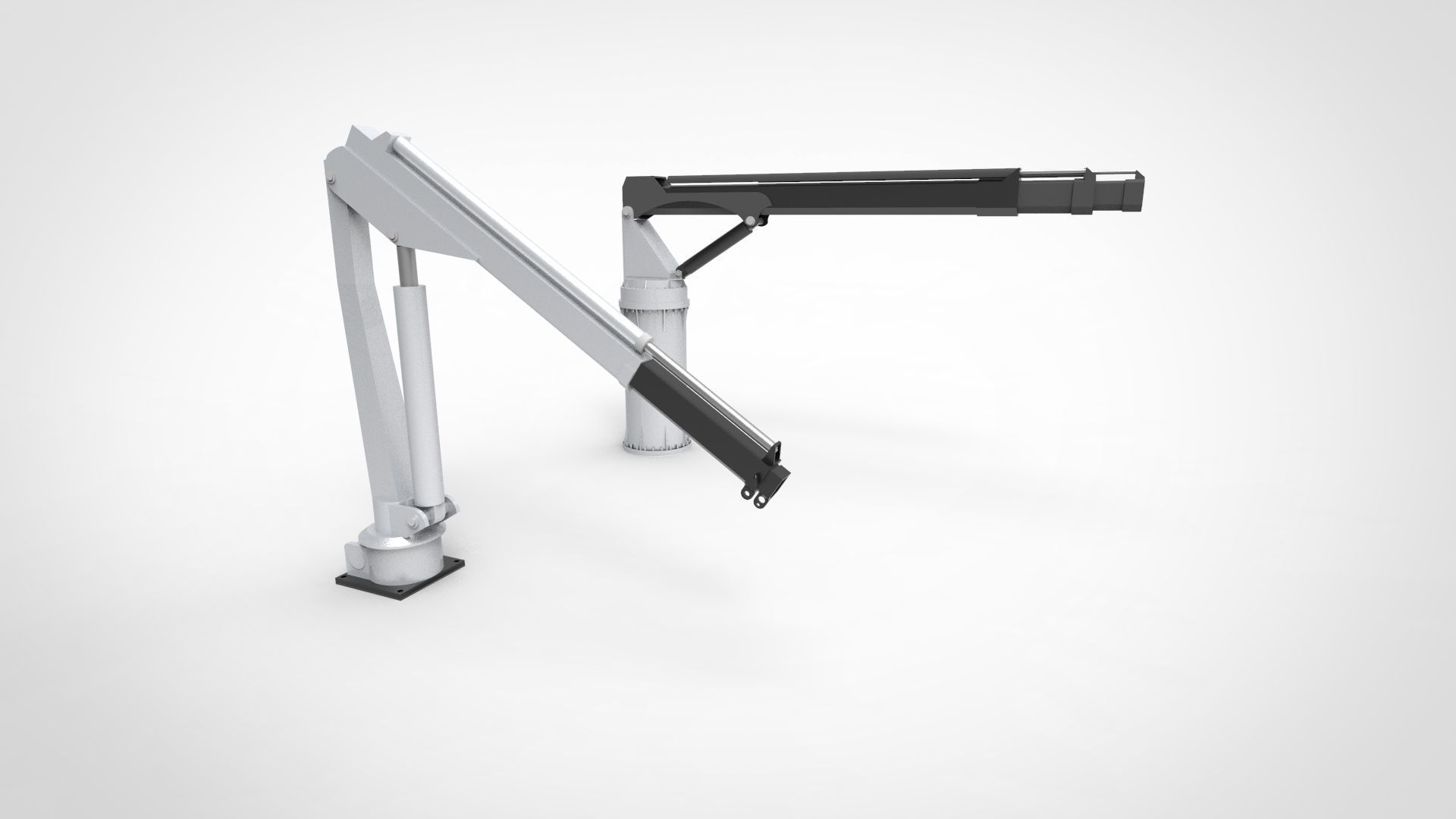 deck crane ship 3D model_3